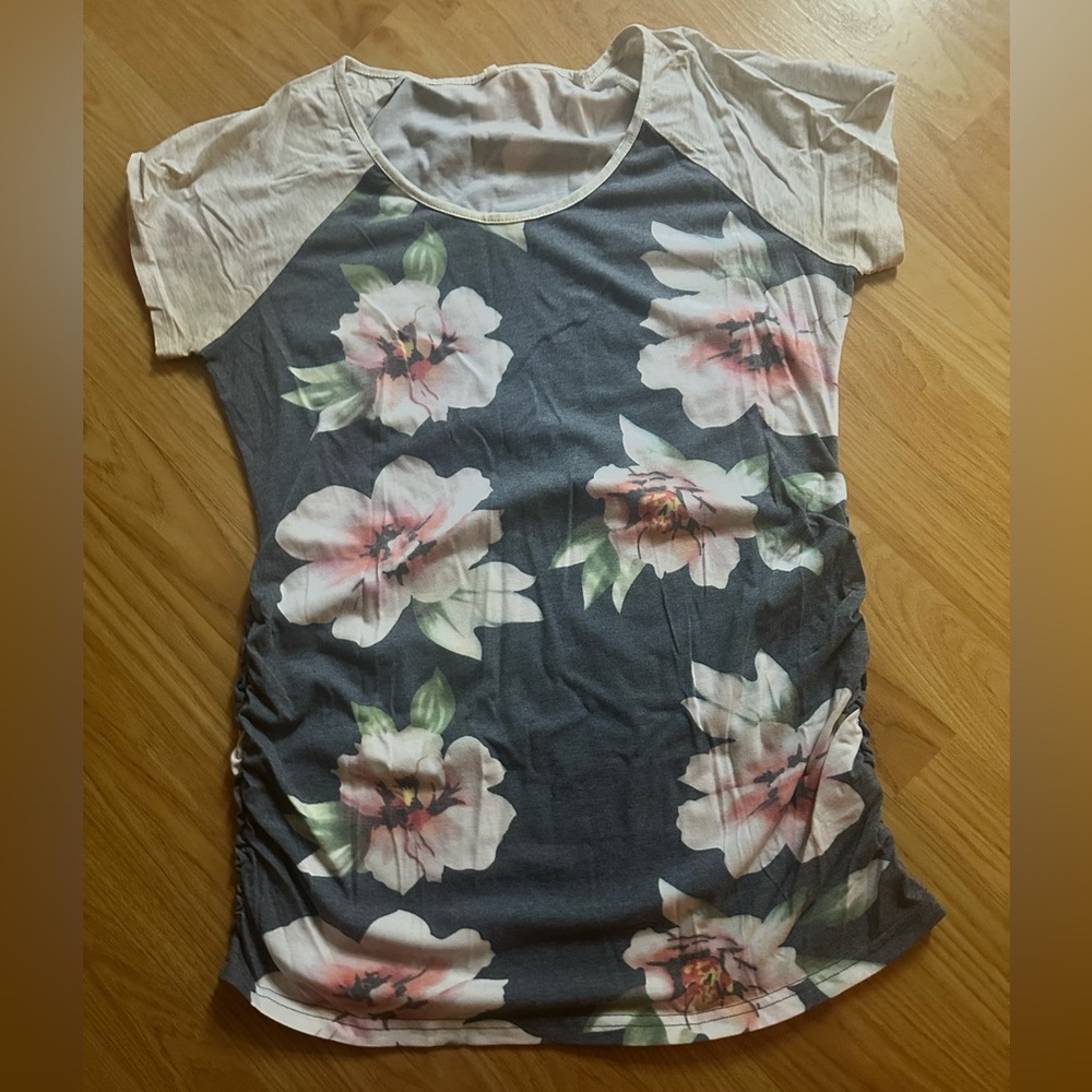 Maternity Floral Print Women's Top